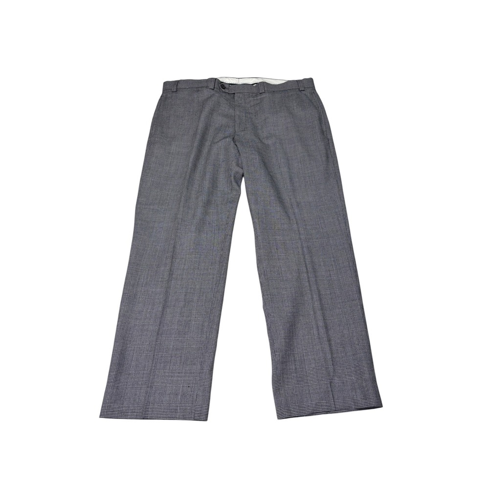 Lauren Ralph‎ Lauren Mens Grey Glen Plaid 100% Wool Dress Pants 38x30